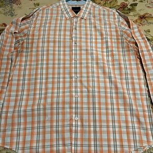 Tommy Bahama Shirt Mens 2XL Long Sleeve Button Up Shirt Pima Cotton